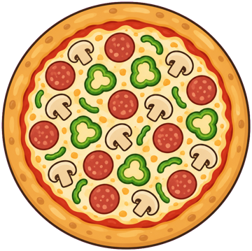 ピザのイラスト