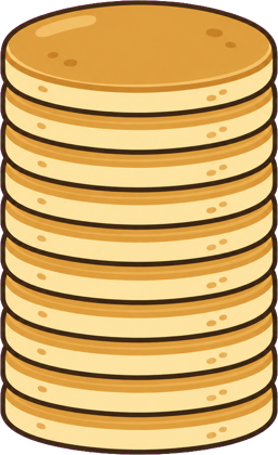 重ねたホットケーキのイラスト